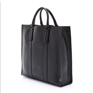 Ben Minkoff Embossed Leather Open Tote Bag